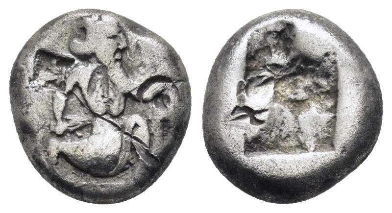 ACHAEMENID EMPIRE.Time of Darios I to Xerxes II.(485-420 BC).Sardes.Siglos.

Obv...