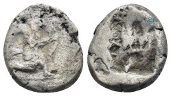 ACHAEMENID KINGS of PERSIA.Time of Xerxes II to Artaxerxes II.(Circa 420-350 BC). Sardes.Siglos.

Obv : Persian king or hero, wearing kidaris and ka...