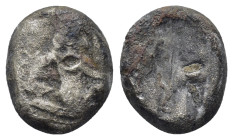 ACHAEMENID KINGS of PERSIA. Time of Artaxerxes II to Darius III (Circa 375-330 BC). Siglos.

Obv: Persian king in kneeling-running stance right, holdi...