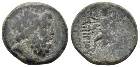 BITHYNIA. Nicomedia. Ae. C. Papirius Carbo (Proconsul, 62-59 BC). Dated CY 224 (59/8 BC).

Obv: NIKOMHΔΕΩN.
Laureate head of Zeus right.
Rev: EΠI ΓAIO...