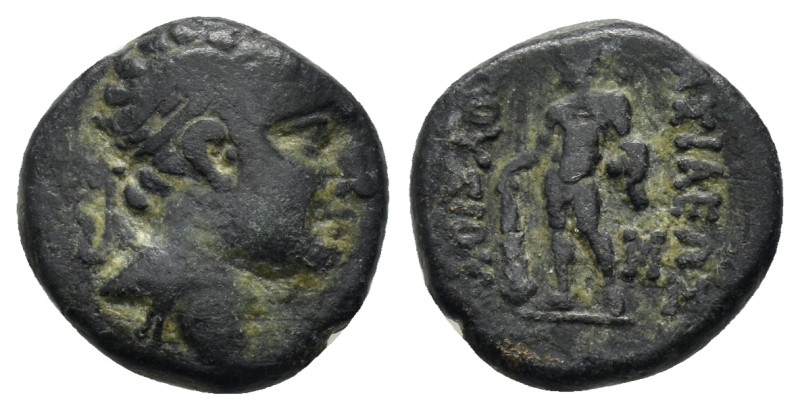 KINGS of BITHYNIA. Prusias II.(182-149 BC).Ae.

Obv : Head of Prusias right, wea...