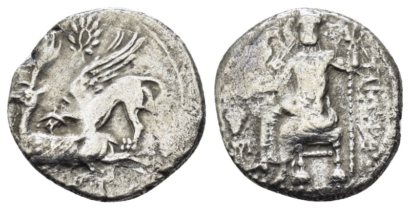 KINGS of CAPPADOCIA. Ariarathes I (Circa 333-322 BC). Drachm. Gaziura.

Obv : ...