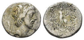 KINGS of CAPPADOCIA.Ariarathes X.(42-36 BC).Drachm.

Obv : Diademed head right.
Rev : ΒΑΣΙΛΕΩΣ ΑΡΙAPAΘOV EVΣEBOVΣ KAI ΦIΛAΔEΛΦOV.
Athena Nikephoros st...