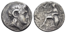 KINGS OF THRACE (Macedonian). Lysimachos (305-281 BC). Drachm. 

Condition : Good very fine.

Weight : 3.46 gr.
Diameter : 19 mm.
