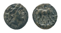 TROAS, Alexandreia, circa 300 BC, AE

Obv: Laureate head of Apollo right
Rev: horse grazing right

Condition: Good very fine

Weight: 0.78 g
D...
