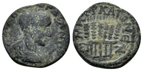 CAPPADOCIA. Caesarea. Gordian III (238-244). Ae. Dated RY 7 (243/4).

Obv: AV K M ANT ΓORΔIANOC.
Laureate head right.
Rev: MHTP KAIC B N / ЄT Z.
Six g...