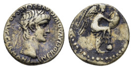 CAPPADOCIA. Caesarea. Nero (54-68). Hemidrachm.

Obv: NERO CLAVD DIVI CLAVD F CAESAR AVG GERMANI.
Laureate head right.
Rev: Nike standing right, with ...