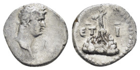 CAPPADOCIA. Caesarea. Nero.(54-68). Hemidrachm.

Obv : NERO CLAVD DIVI CLAVD F CAESAR AVG GERMA.
Laureate head right.
Rev : ЄT I.
Mt. Argaeus surmount...