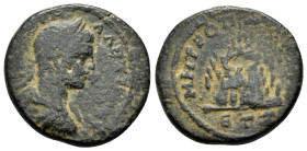 CAPPADOCIA. Caesarea. Severus Alexander (222-235) Ae. Dated RY 7 (227/8).

Obv: ΑΥ Κ ϹƐΟΥΗΡΟϹ ΑΛƐΞΑΝΔΡ.
Laureate, draped and cuirassed bust right.
Rev...