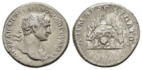 CAPPADOCIA. Caesarea. Trajan (98-117). Didrachm.

Obv : ΑΥΤΟΚΡ ΚΑΙС ΝЄΡ ΤΡΑΙΑΝΟС СЄΒ ΓЄΡΜ ΔΑΚ.
Laureate bust right, slight drapery.
Rev : ΔΗΜΑΡΧ ЄΞ ΥΠ...