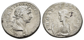 CAPPADOCIA. Caesarea. Trajan.(98-117). Didrachm.

Obv : ΑΥΤΟΚΡ ΚΑΙС ΝЄΡ ΤΡΑΙΑΝΟС СЄΒ ΓЄΡΜ ΔΑΚ.
Laureate and draped bust right.
Rev : ΔΗΜΑΡΧ ЄΞ ΥΠΑΤO ς...