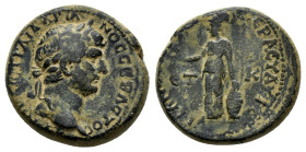 CAPPADOCIA. Tyana. Hadrian (117-138). Ae. 

Condition : Good very fine.

Weight : 7.47 gr.
Diameter : 19 mm.