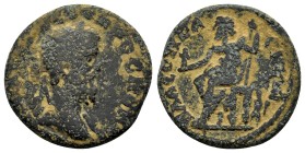 CARIA, Stratonicaea. Septimius Severus. (193-211 AD). AE

Obv: laureate, draped and cuirassed bust of Septimius Severus, right, seen from rear
Rev:...