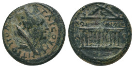 CILICIA. Tarsus. Pseudo-autonomous (2nd century). Ae.

Obv: ΤΑΡСΟV ΜΗΤΡΟΠΟΛЄΩC.
Turreted, veiled, and draped bust of Tyche right.
Rev: ΚΟΙΝΟC ΚΙΛΙ...