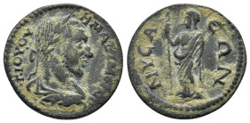 LYDIA. Nysa. Maximinus. (235-238 AD). AE. 

Obv: ΑΥΤ Κ Γ ΙΟΥ ΟΥΗ ΜΑΞΙΜΕΙΝΟϹ. laureate, draped and cuirassed bust of Maximinus, right, seen from rear
R...