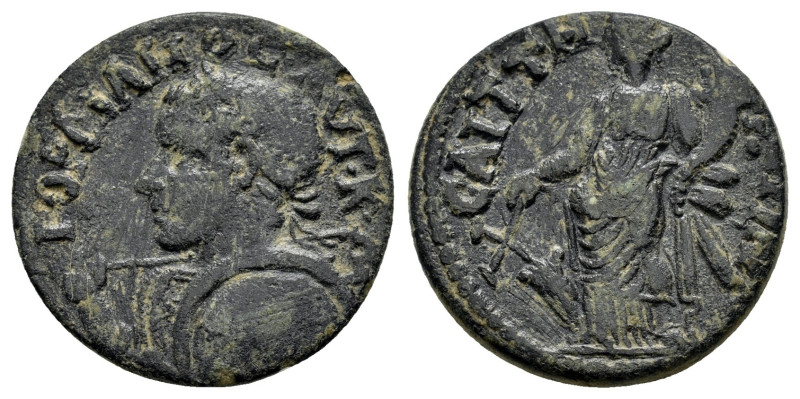 LYDIA. Saitta. Gordian III (238-244). Ae. 

Obv : ΓΟΡΔΙΑΝΟϹ ΑΥΤ Κ Μ; laureate bu...