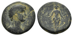 LYDIA.Philadelphia.Nero.(54-68).Ae.

Obv : NEPΩN ΣEBAΣTOΣ.
Bareheaded and draped bust right.
Rev : TI NEIKANΩP ΦΙΛΑΔEΛΦEΩΝ.
Facing statue of Hekate, w...