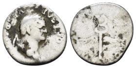 VESPASIAN (69-79). Denarius. Rome.

Obv: IMP CAESAR VESP AVG.
Laureate head right.
Rev: PONTIF MAXIM.
Winged caduceus.
RIC² 686.

Condition : Good ver...