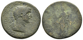 TRAJAN. (AD 98-117). AE Sestertius. Rome

Condition : Good very fine.

Weight : 11.54 gr.
Diameter : 27 mm.