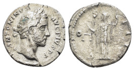 ANTONINUS PIUS (138-161). Denarius. Rome.

Obv: ANTONINVS AVG PIVS P P TR P XII.
Laureate head right.
Rev: COS IIII.
Aequitas standing facing, head le...