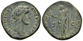 ANTONINUS PIUS (138-161). Sestertius. Rome.

Condition : Good very fine.

Weight : 26.31gr.
Diameter : 33 mm.