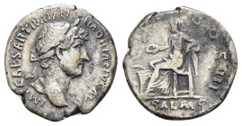 HADRIAN (117-138). Fourrée Denarius. Imitating Rome.

Obv: IMP CAESAR TRAIAN HADRIANVS AVG.
Laureate, draped and cuirassed bust right.
Rev: P M TR P C...