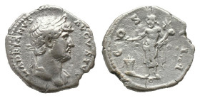 HADRIAN (117-138 AD). AR. Denarius. Rome.

Obv: HADRIANVS AVGVSTVS.
Laureate bust right, with slight drapery.
Rev: COS III.
Genius standing left,...