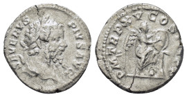 SEPTIMIUS SEVERUS (193-211). Denarius. Rome.

Obv: SEVERVS PIVS AVG. Laureate head right.
Rev: P M TR P XV COS III P P. Victory standing right, wit...
