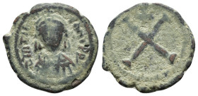 MAURICE TIBERIUS (582-602 AD). Ae. Decanummium. Theoupolis (Antioch).

Condition : Good very fine.

Weight : gr.
Diameter : mm.