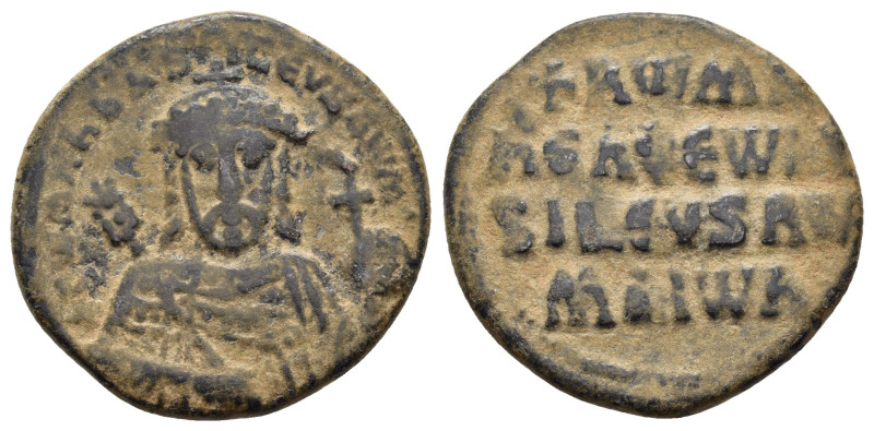 CONSTANTINE VII with ROMANUS I.(913-959).Constantinople.Follis.

Obv : + RωMAҺ Ь...