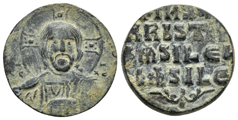 BASIL II & CONSTANTINE VIII.(976-1025).Anonymous Issue.Constantinople.Follis.

O...