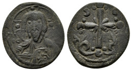 NICEPHORUS III. (1078-1081 AD). Ae. Class I Anonymous Follis. Constantinople.

Obv : IC XC to left and right of bust of Christ, nimbate, facing, right...