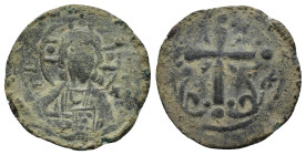 NICEPHORUS III. (1078-1081 AD). Ae. Class I Anonymous Follis. Constantinople.

Obv : IC XC to left and right of bust of Christ, nimbate, facing, right...