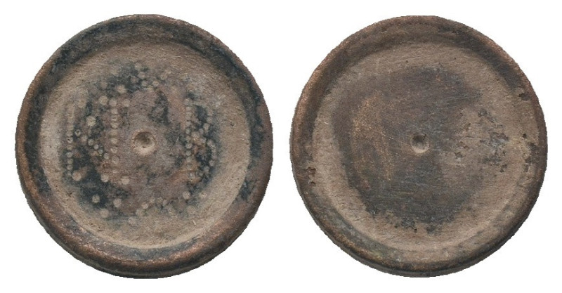 BYZANTINE LEAD SEAL. (Circa 7th-11th Century).Pb.

Condition: Good very fine
...