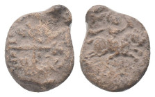 BYZANTINE LEAD SEAL. (Circa 7th-11th Century).Pb.

Condition: Good very fine

Weight: 13.53 g
Diameter: 19.0 m