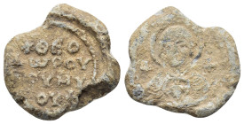 BYZANTINE LEAD SEAL.(Circa 7th-11th Century).Pb.

Condition : Good very fine.

Weight : gr.
Diameter : mm.