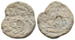BYZANTINE LEAD SEAL.(Circa 7th-11th Century).Pb.

Condition : Good very fine.

Weight : gr.
Diameter : mm.