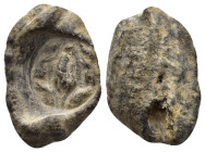 BYZANTINE LEAD SEAL.(Circa 7th-11th Century).Pb.

Condition : Good very fine.

Weight : 6.83 gr.
Diameter : 15 mm.