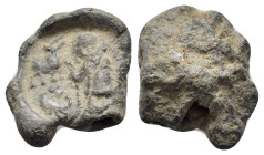 BYZANTINE LEAD SEAL.(Circa 7th-11th Century).Pb.

Condition : Good very fine.

Weight : 5.26 gr.
Diameter : 15 mm.