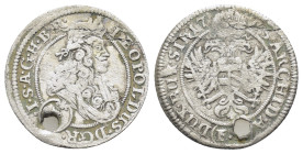 AUSTRIA. Holy Roman Empire.Leopold I.1658-1705 AD.AR 15 Kreuzer.

Condition : Good very fine.

Weight : 1.55 gr.
Diameter : 21 mm.