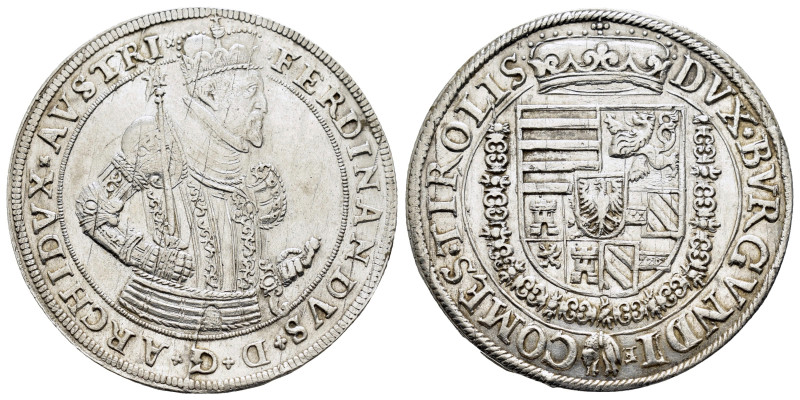 HOLY ROMAN EMPIRE. Ferdinand (Archduke, 1564-1595). Taler. Hall.

Obv: FERDINAND...