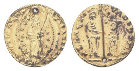 ITALY. Venice. Francesco Dona gold Zecchino ND (1545-1553). Fourrée Ducat.

Condition: Good very fine

Weight: 2.18 g
Diameter: 20.38 m