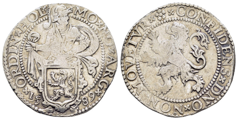 NETHERLANDS. Holland. 1/2 Lion Dollar or Leeuwendaalder (1589).

Obv: MO NO AR...
