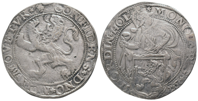 NETHERLANDS. Holland. Lion Dollar or Leeuwendaalder (1576).

Obv: MO NO ARG OR...