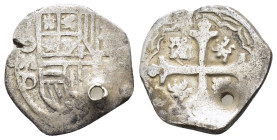 SPAIN. Philip IV (1621-1665). Seville.8 Reales.

Obv : Coat of arms between mintmark and value.
Rev : Coat-of-arms.
KM 36.2.

Condition : Good very fi...