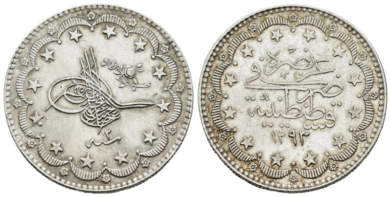 ISLAMIC.Ottoman Empire.Abdul Hamiid.(1876-1909).1293 AH.Qustantiniya.20 Qurush.
...