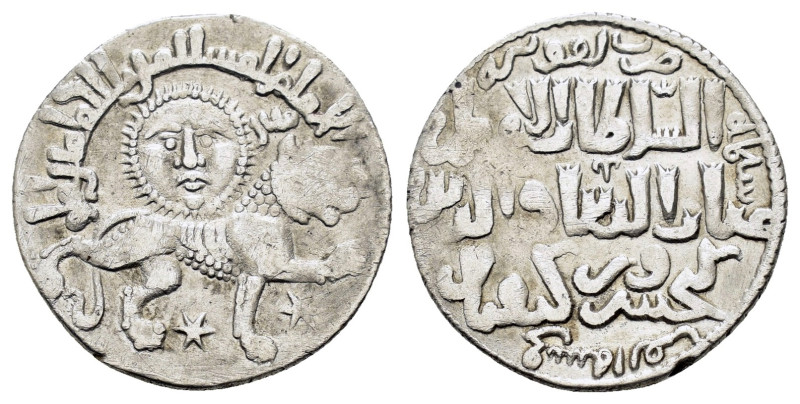 SELJUQ of RUM.Kaykhusraw II.(1211-1220).Konya.AH 641.Dirhem.

Obv : Lion advanci...