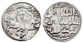 SELJUQ of RUM.Kaykhusraw II.(1211-1220).Konya.AH 641.Dirhem.

Obv : Lion advancing right, three stars around, above, personification of sun above.
Rev...