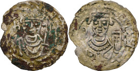 DENMARK. Penny, ND (1157-1182). Roskilde Mint. Valdemar I (the Great). NGC AU Details--Environmental Damage.
Hauberg-12; Poulsen-SJ16; Bruun-2291. We...
