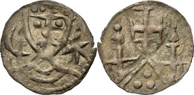 DENMARK. Penny, ND (1202-1241). Northern Jutland. Valdemar II (the Victorious). NGC Unc Details--Environmental Damage.
Hauberg-GF17; Galster-GF19; Br...